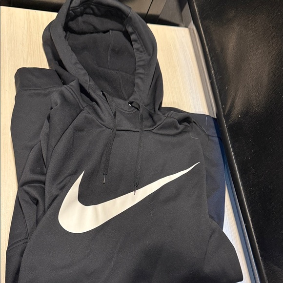 Nike Black Sweatshirt with White Swoosh - Picture 2 of 5